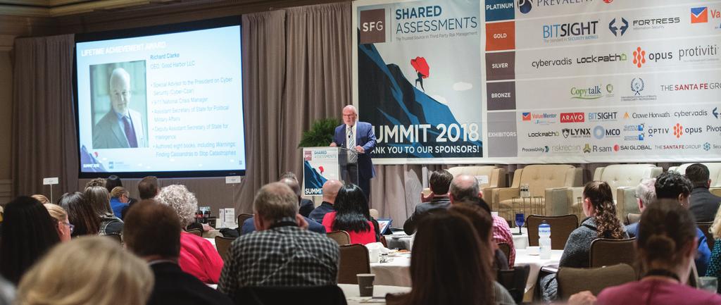NEW IN 2019 Shared Assessments offers special speaking times as part of our annual Shared Assessment Summit sponsorship packages.