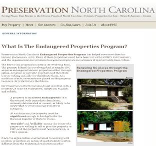 FUNDS PURCHASES HISTORIC PROPERTY (OFTEN ONE THAT IS THREATENED WITH DEMOLITION) EASEMENTS