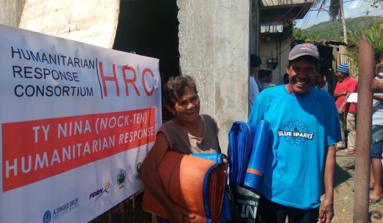 Humanitarian Response Consortium - Typhoon Nock-Ten "the first step to