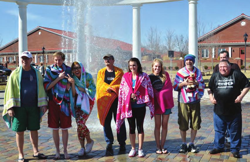 FEATURES I NEWS I ATHLETICS I UPDATES FIRST TIGER PLUNGE IN CU FOUNTAIN RAISES MONEY FOR CAMPUS PROGRAMS By Krista Mihelsone, student news writer Ellie McKinley, left, a senior from Campbellsville,