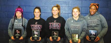 Four Lady Tigers (Daizah Kimberland, Ellen Sholtes, Katie Allen and Lindsey Burd) earned All- Conference honors.
