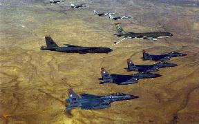 Operation DESERT STORM and recent operations including Operation ALLIED FORCE have highlighted the importance of airspace required for air refueling, especially during combat support missions.