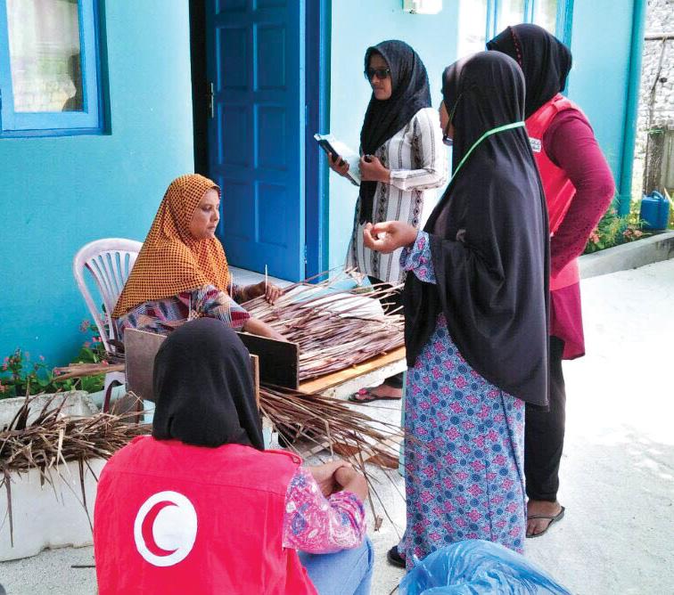 Volunteers spent time engaging with the elderly population through various activities held throughout the day in addition to providing assistance in escorting the elderly to the