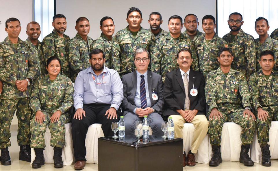 As such, trainings on International Humanitarian Law and International Human Rights Law were conducted for 45 officers of the MNDF and MPS in November 2017.