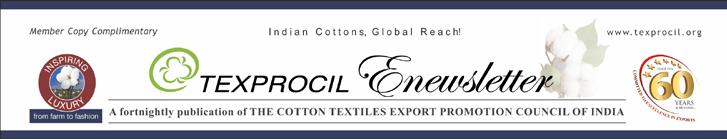 TEXPROCIL E-NEWSLETTER, NOVEMBER 28, 2018 PAGE 1. Volume III. Issue No. 47 & 48 November 28, 2018 TEXPROCIL ANNUAL EXPORT AWARD 2017-2018 AWARDS SPECIAL ISSUE Hon ble Union Minister of Textiles Smt.