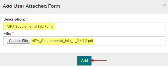 Uploading Form(s) with User Forms Tool To upload the Grants.gov Adobe Form(s), which have been completed using Adobe Reader: 1.