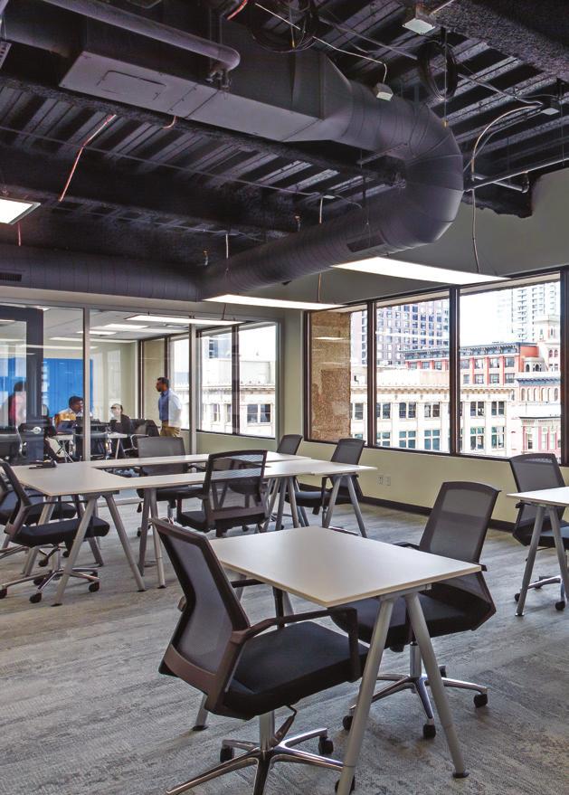 HOW WE COMPARE WeWork Regus BUILDING OWNERSHIP LIVE - WORK - PLAY LOCATIONS (CLOSE TO PUBLIC TRANSPORTATION) VARIOUS VARIOUS LARGE SUITES WITH PRIVATE ENTRY, KITCHEN, AND CONFERENCE ROOM FLEXIBLE