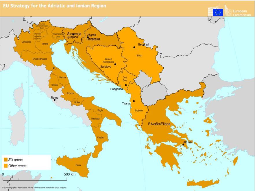 EUSAIR: Thematic scope - - limited number of specific objectives.
