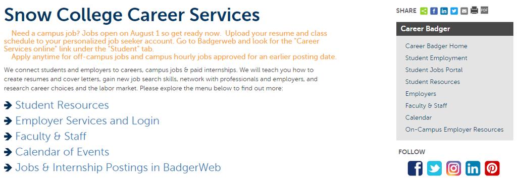 View candidates who have applied for your positions by using Career Badger to deliver resumes and any other required materials to your email. c. Close jobs via Career Badger once you have the candidate pool you need - no phone call required.