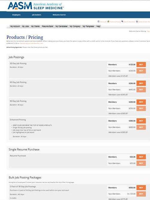 As shown above, the products are organized into categories, This makes it easier for you to browse the available products.