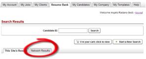 To view a candidate s profile, simply click on any of the links in the candidate s information. You are then prompted to log in, if you have not already done so.
