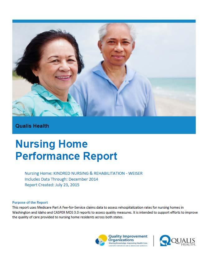 residents Short-stay QMs Long-stay QMs Breakdown of