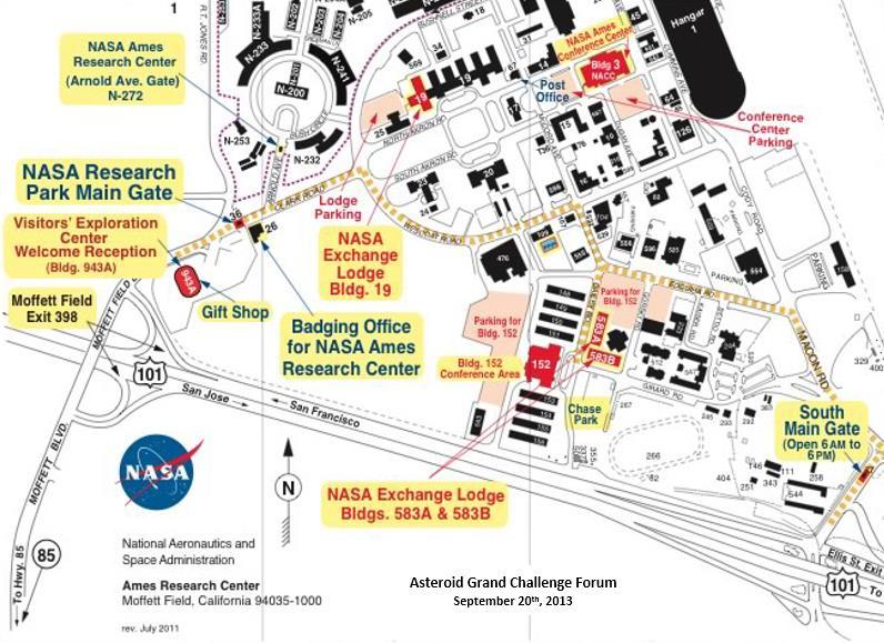 VENUE The NASA Asteroid Grand Challenge will be held at