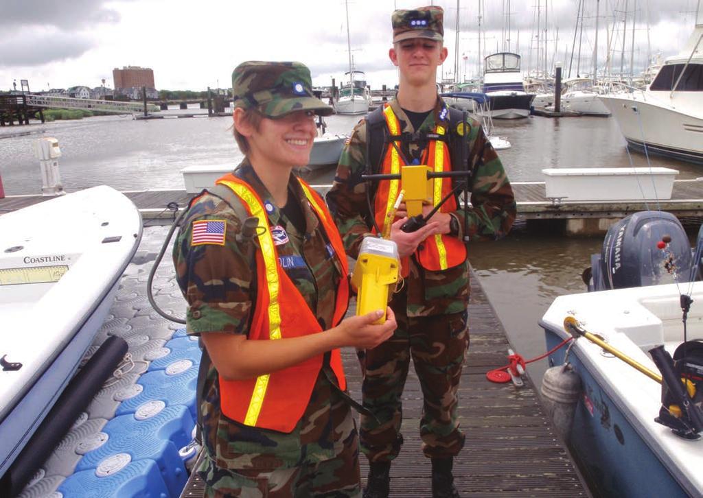 South Carolina-Wing_Layout 1 2/6/15 10:59 AM Page 3 A pair of Coastal Charleston Composite Squadron cadets Cadet Lt. Sara Bolin, holding an emergency beacon, and Cadet Lt. Col.