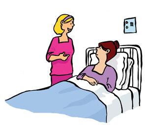 Can I have visitors in hospital? Yes, you can have visitors.
