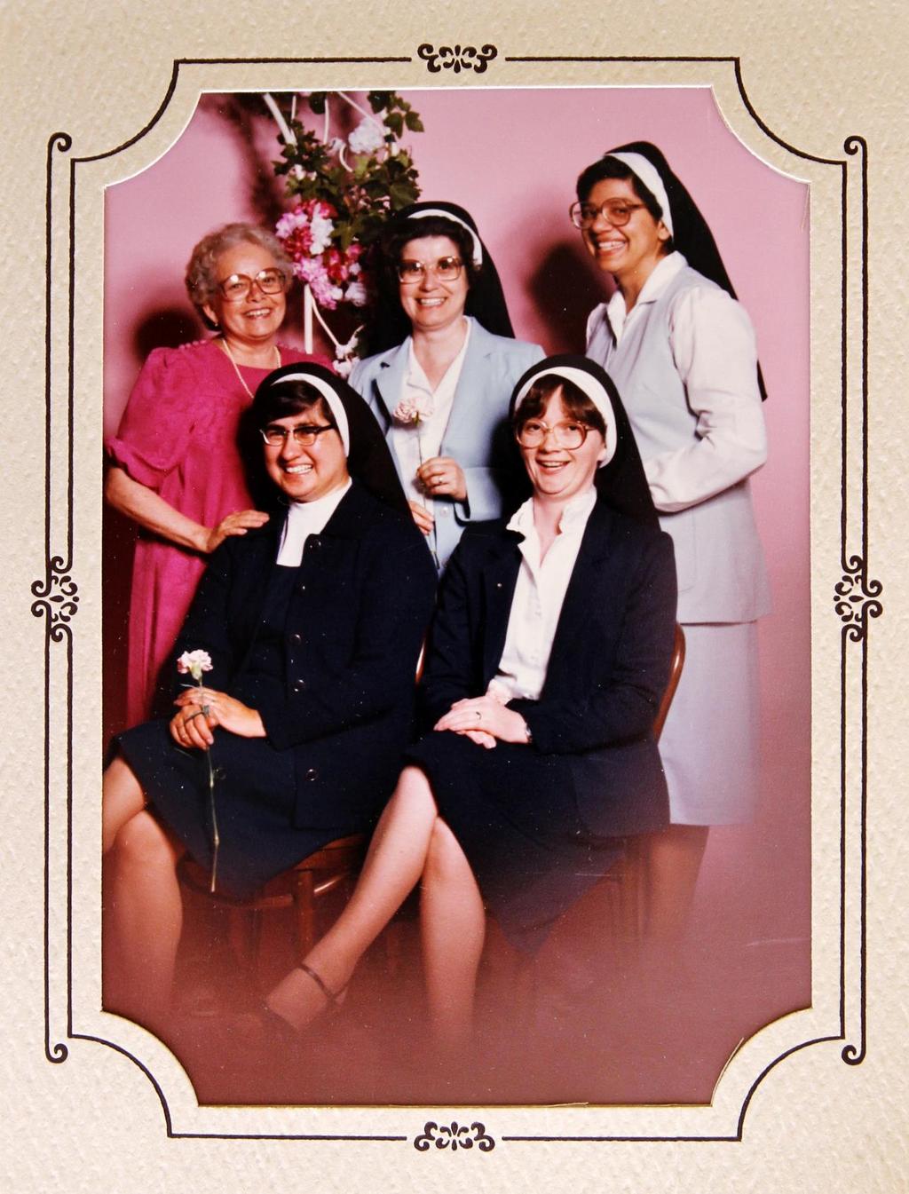 L R: Mrs Joan Haan, Mercy Sisters Nancy Daniels, Bridget Flynn, Michelle