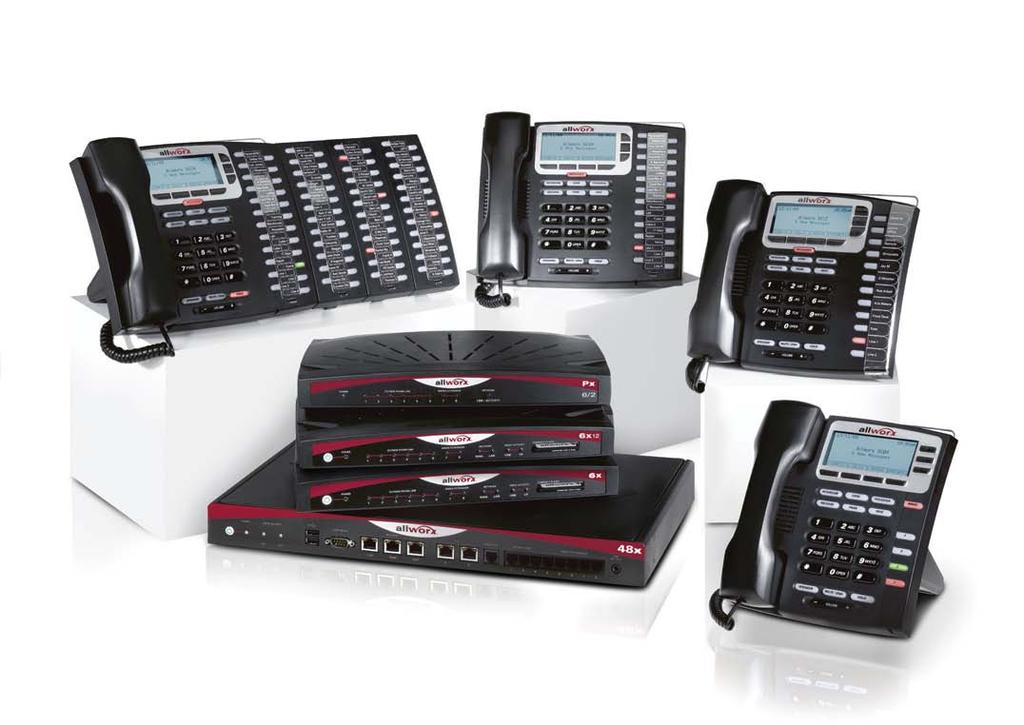 Allworx Family of Products Family of Products Allworx 2011 Award-winning phone systems for businesses Whether your business has 10 employees at a single site or