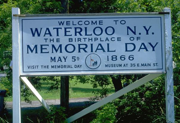 Birthplace of Memorial Day: The village of Waterloo, New York first celebrated Memorial Day in 1866.