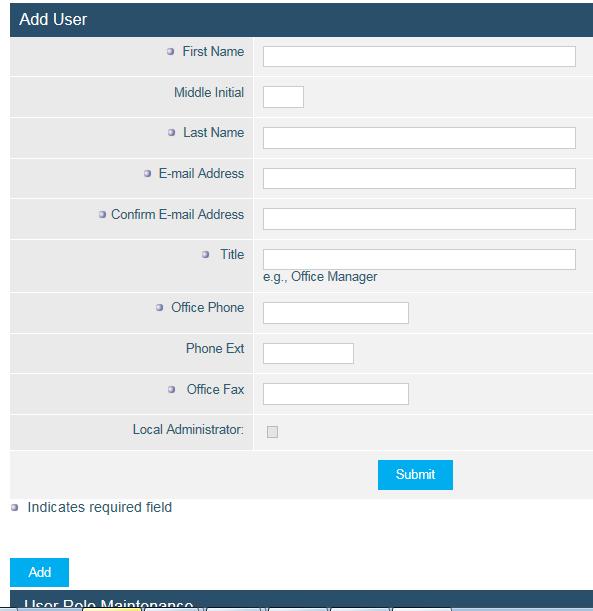 Only the Local Administrator can add users. 1. Select System Administrator 2.