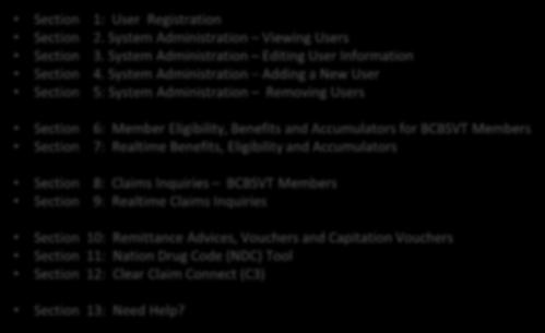 Table of Contents Reference Guides Section 1: User Registration Section 2. System Administration Viewing Users Section 3. System Administration Editing User Information Section 4.