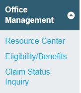 1. Under Office Management, select Claim Status