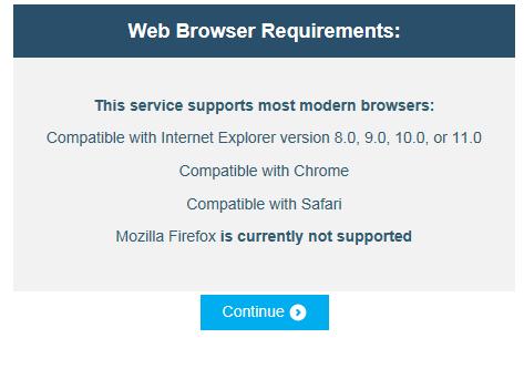 Enter start and end dates WEB BROWSER REQUIREMENT - This service supports