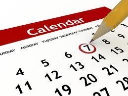 Calendar Important Dates: Friday, December 1 Monday, December 4 Friday, December 15 Monday,