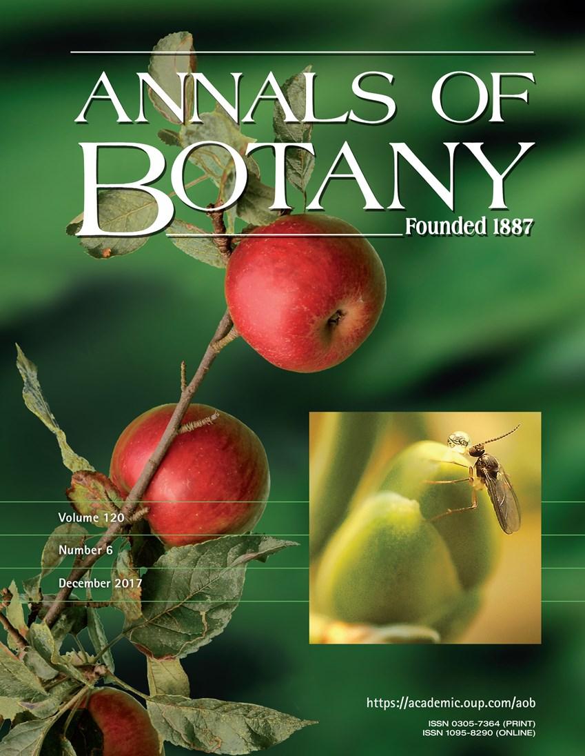 The inset cover image shows an empidid fly feeding on a pollination drop of the ambophilous gymnosperm Ephedra minuta.