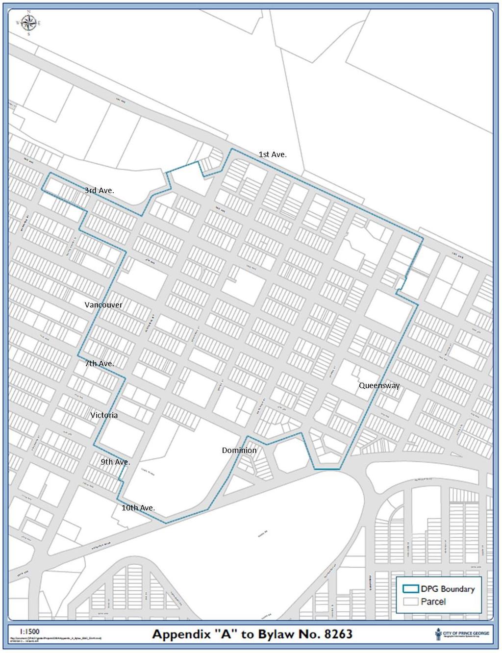 APPENDIX I: Map of Downtown Prince George / C1 Zone Area