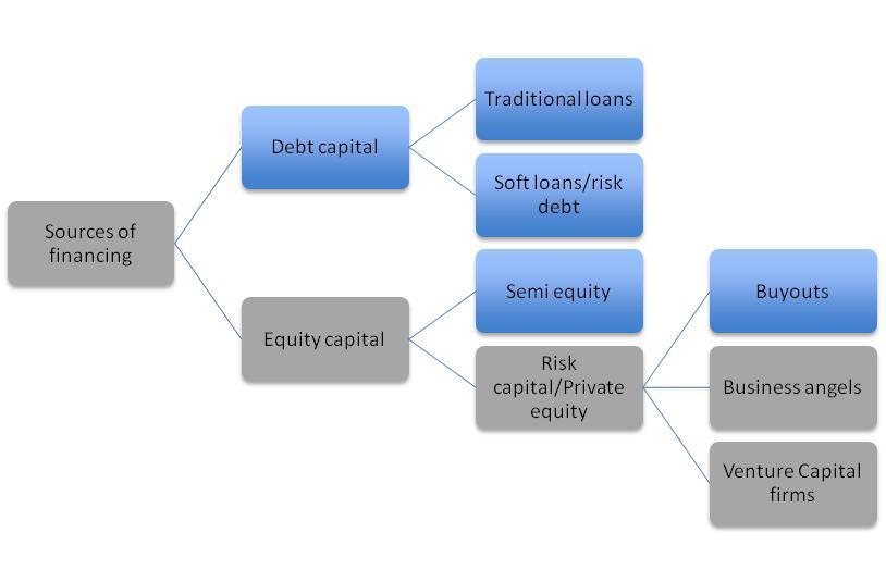 Figure 3: Focus of financing cycle 7 As seen on a company s balance sheet, the two sources of financing are equity and debt.
