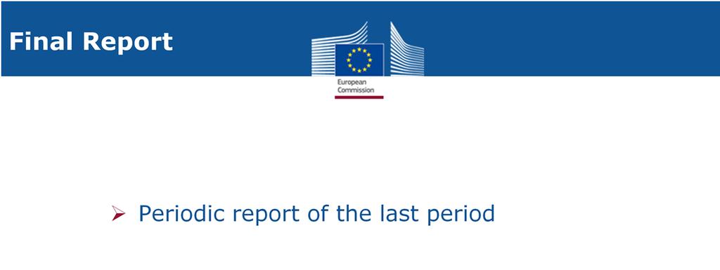 The periodic report of the last