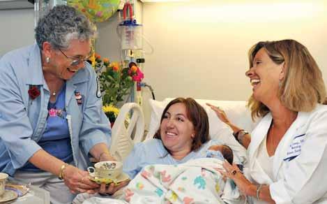 In 2008-2009, personalized touches have brought patient praise and countless smiles to the hospital maternity wing. Extended visiting hours allow more flexibility for loved ones.