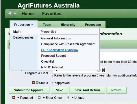 This page will require you to view the AgriFutures Australia Terms and Conditions and complete the following details: Compliance with Research Agreement - If you partially agree or do not agree,