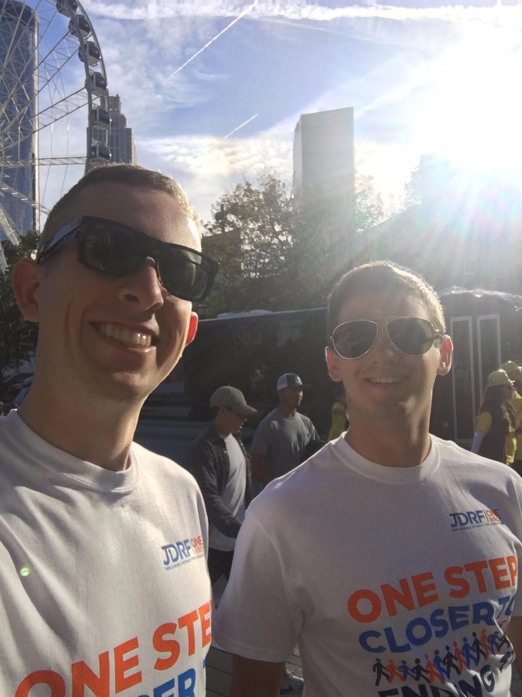 Raising Money for Diabetes Research Brother Colon Olson With the support of some brothers, I participated in the Juvenile Diabetes Research Foundation s One Walk on October 21.