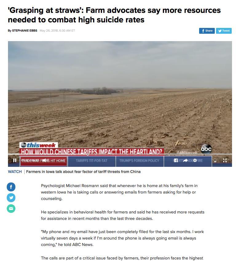 Rural Policy and Research Emerging and Ongoing Concerns High Rate of Suicide in Rural Communities a Public Health Issue Impact on