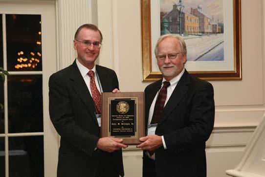 the 2009 Medal of Excellence from Dr. Byron Pipes (1994 Medal of Excellence) and Dr. B.Walter Rosen (1985 Medal of Excellence).