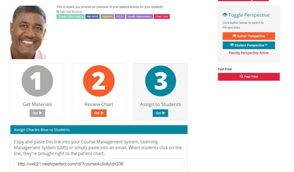 Select Step 3: Assign to Students Copy the link provided and post it in your learning management system (LMS) or preferred location for assigning work to your students.