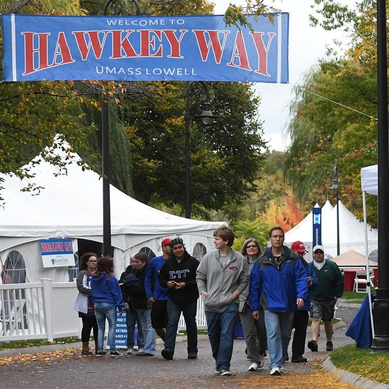 Join Us for River Hawk Homecoming Oct. 12-15 One Celebration. Every Generation We welcome parents and families to join us for River Hawk Homecoming 2017, our biggest and best celebration yet!