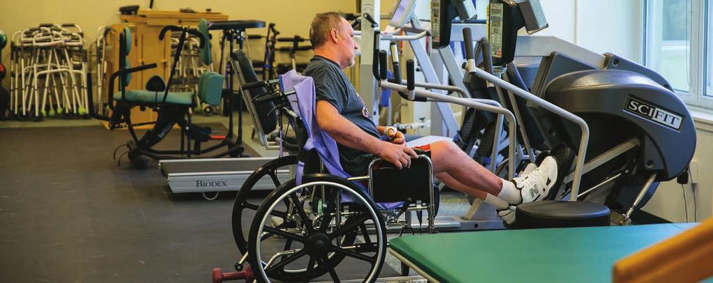 REHABILITATION & POST-ACUTE CARE We have a dedicated Rehabilitation Services Center, totaling over 5,000 square feet of space, with technologically advanced equipment.