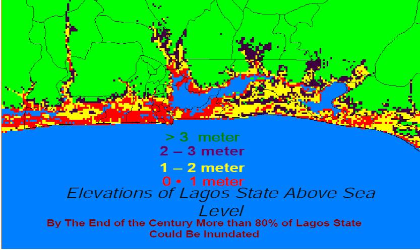 Elevation of Lagos above Sea Level Source: Triple E System