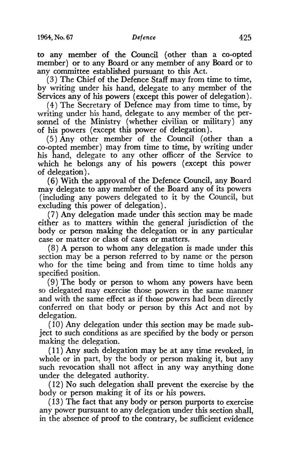 1964, No. 67 Defence 425 to any member of the Council (other than a co-opted member) or to any Board or any member of any Board or to any committee established pursuant to this Act.