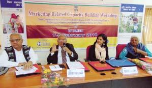 Three days Marketing Related Capacity Building Workshop Barmer; Rajasthan; 7 th -9 th February 2018 explaining the importance of design to stay afloat in a highly competitive international market. Mr.
