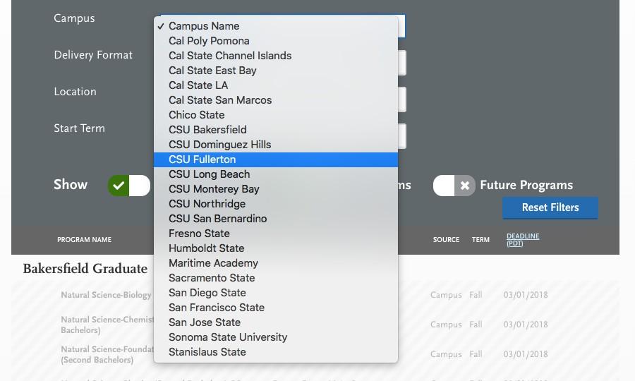 If a Program Plans box appears, select Fall 2019 from the drop-down menu as your start term.