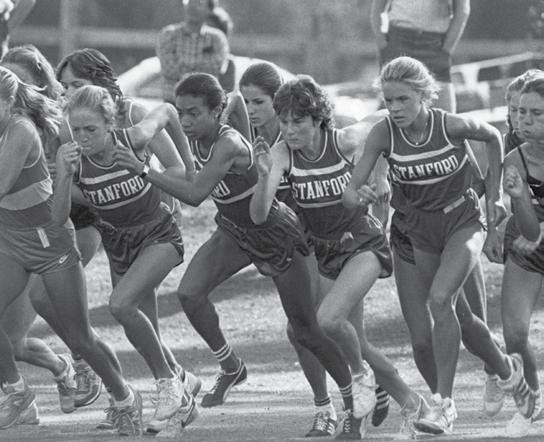 Women s NCAA Regina Jacobs, Alison Wiley, and Ceci Hopp (the right three Stanford runners on the front row) earned All-America honors at the 1982 NCAA.