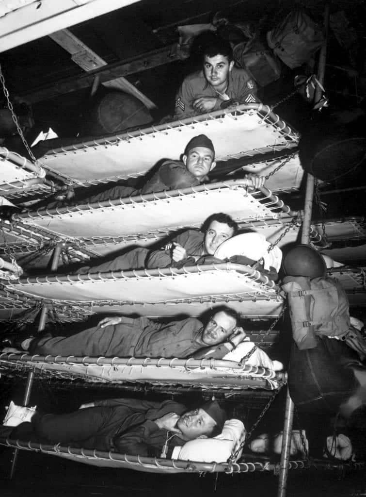 Bunks aboard the Army transport SS Pennant The Navy wasn t