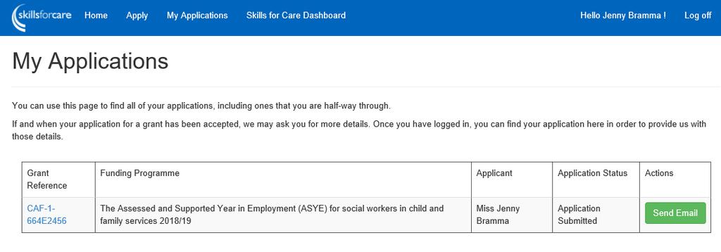 provide data about the take up of the ASYE across child and family services for the benefit of employers, the Chief Social Worker and the Department of Education.