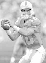 Records Career Yards UNIVERSITY OF TENNESSEE PASSING 1. Peyton Manning, QB (1994-97), New Orleans, La. Att. Comp. Pct. Yards TDs 1994 144 89 61.8 1,141 11 1995 380 244 64.2 2,954 22 1996 380 243 63.