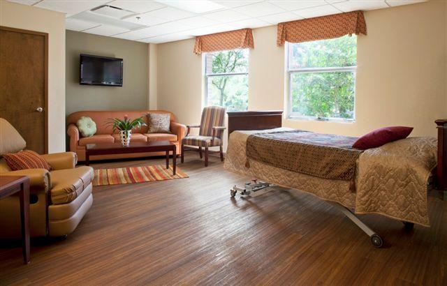 Inpatient Care May take place in a Stand-alone hospice facility Dedicated hospice wing/unit in