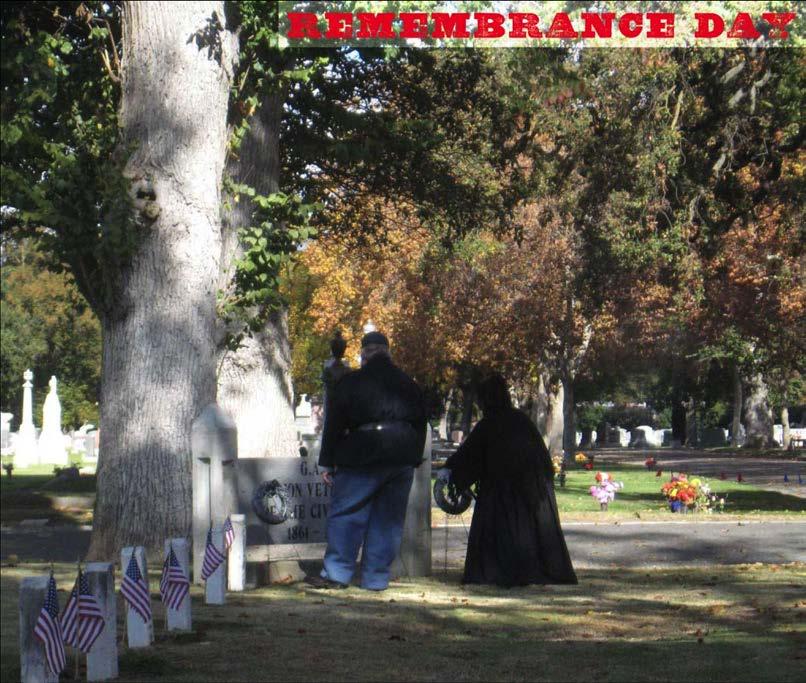 Members of the Camp and Auxiliary also gathered at the G.A.R. Plot at Oak Hill Memorial Park in San José on November 19 th.