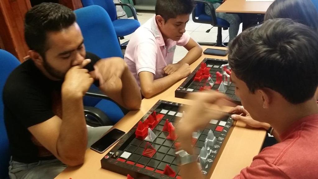 VIII. Khet tournament for Bachelor students (Universidad tecnologica de León and Summer school students) CIO student chapters supported the organization of a Khet tournament, for the Universidad